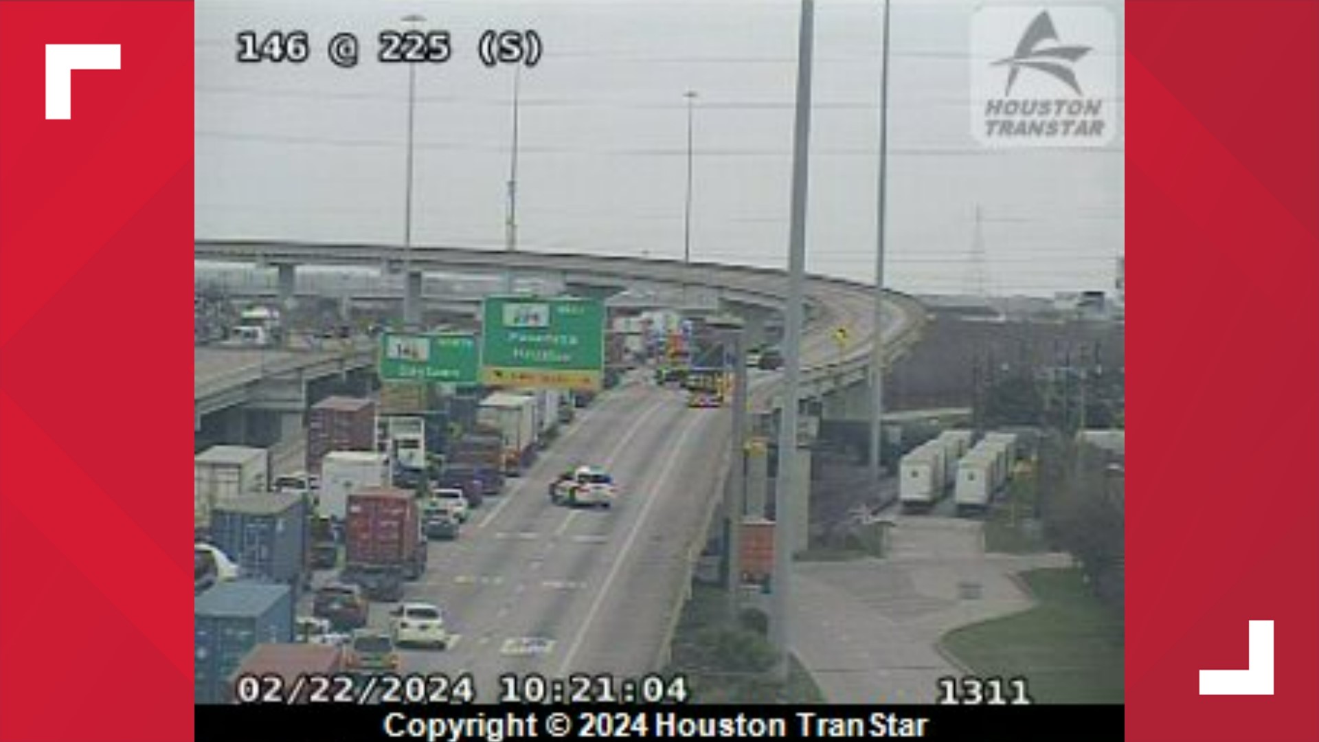 Texas U Ramp Houston, Texas traffic: Ramp from SH 146 to SH 225 closed | khou.com
