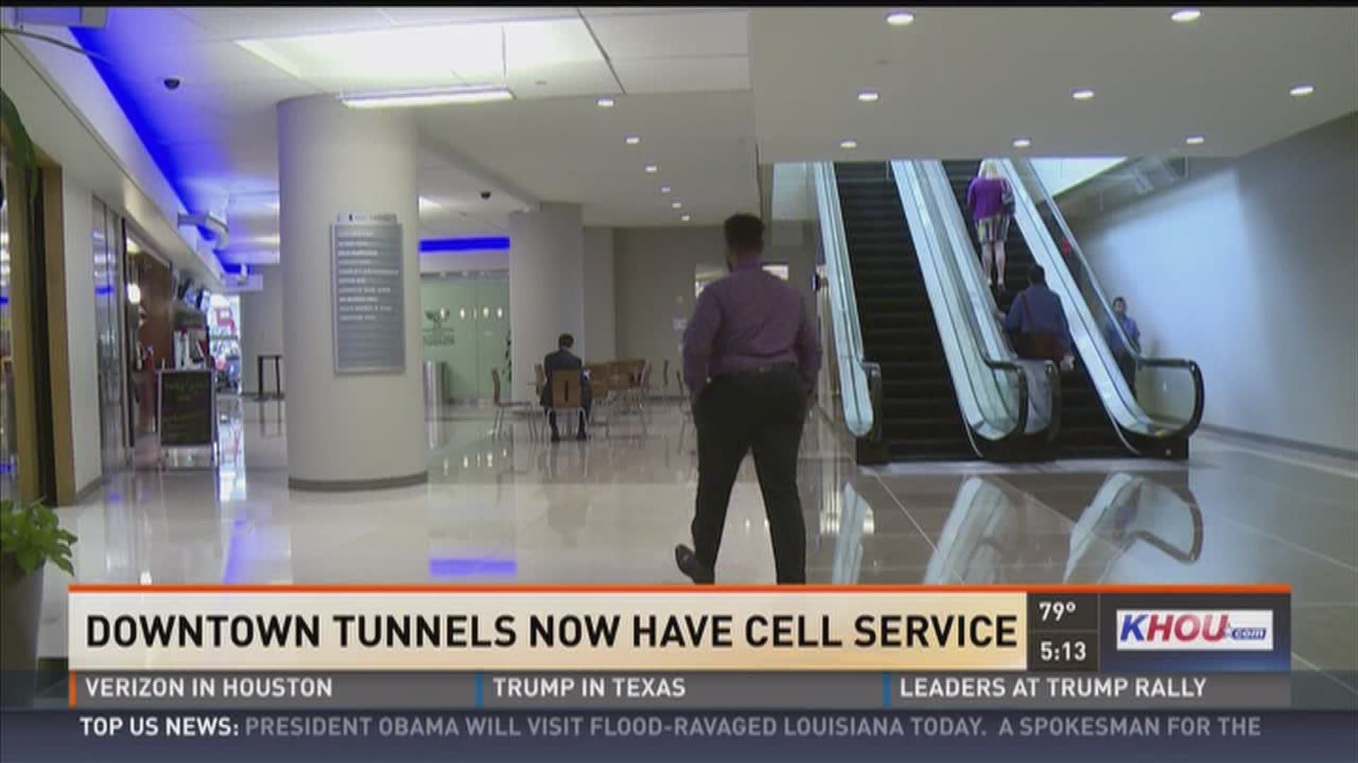 Downtown tunnels now have cell service