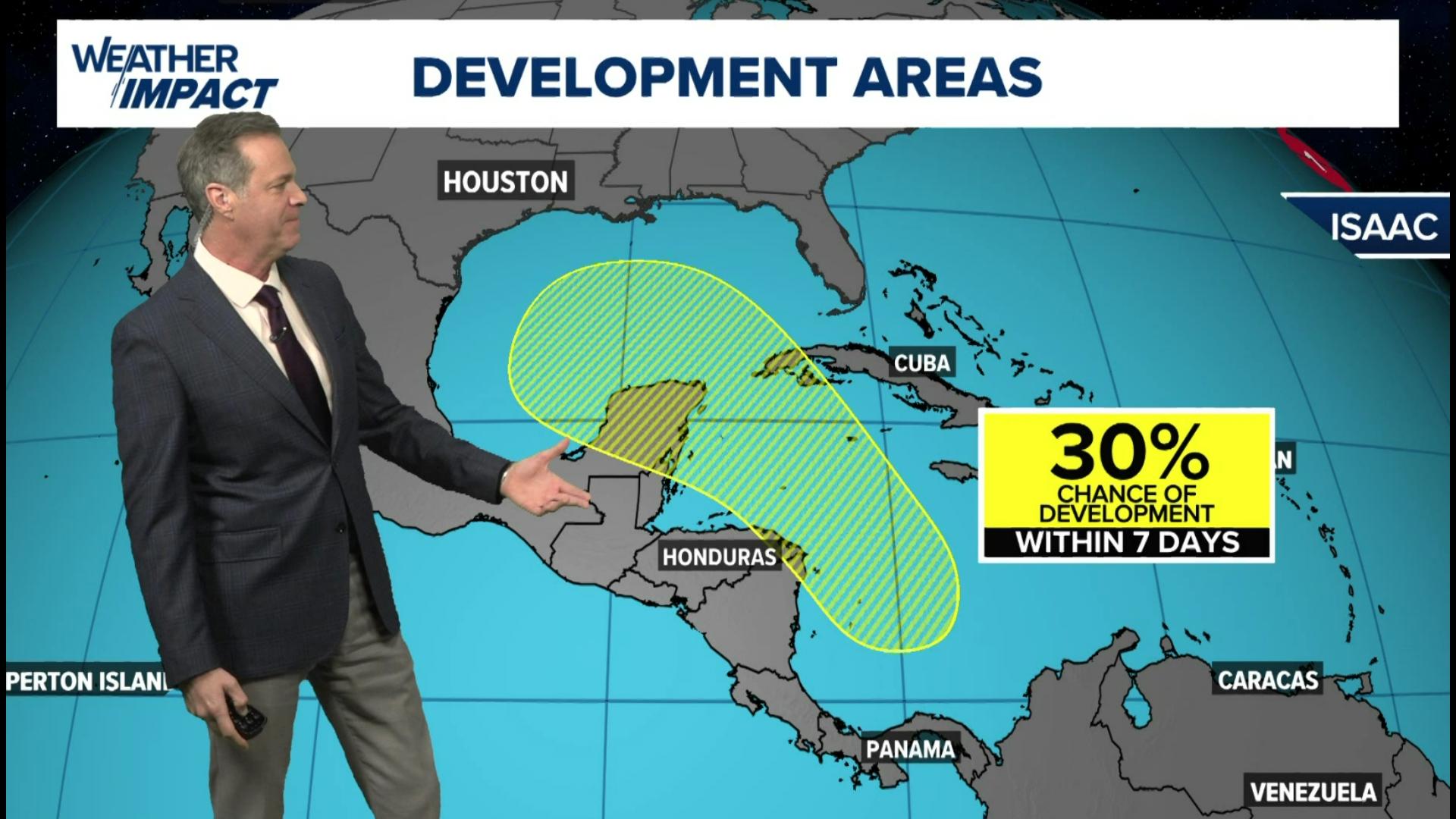 There's an area of the western Caribbean we're keeping an eye on. Chief Meteorologist David Paul is tracking that and everything else in the tropics.