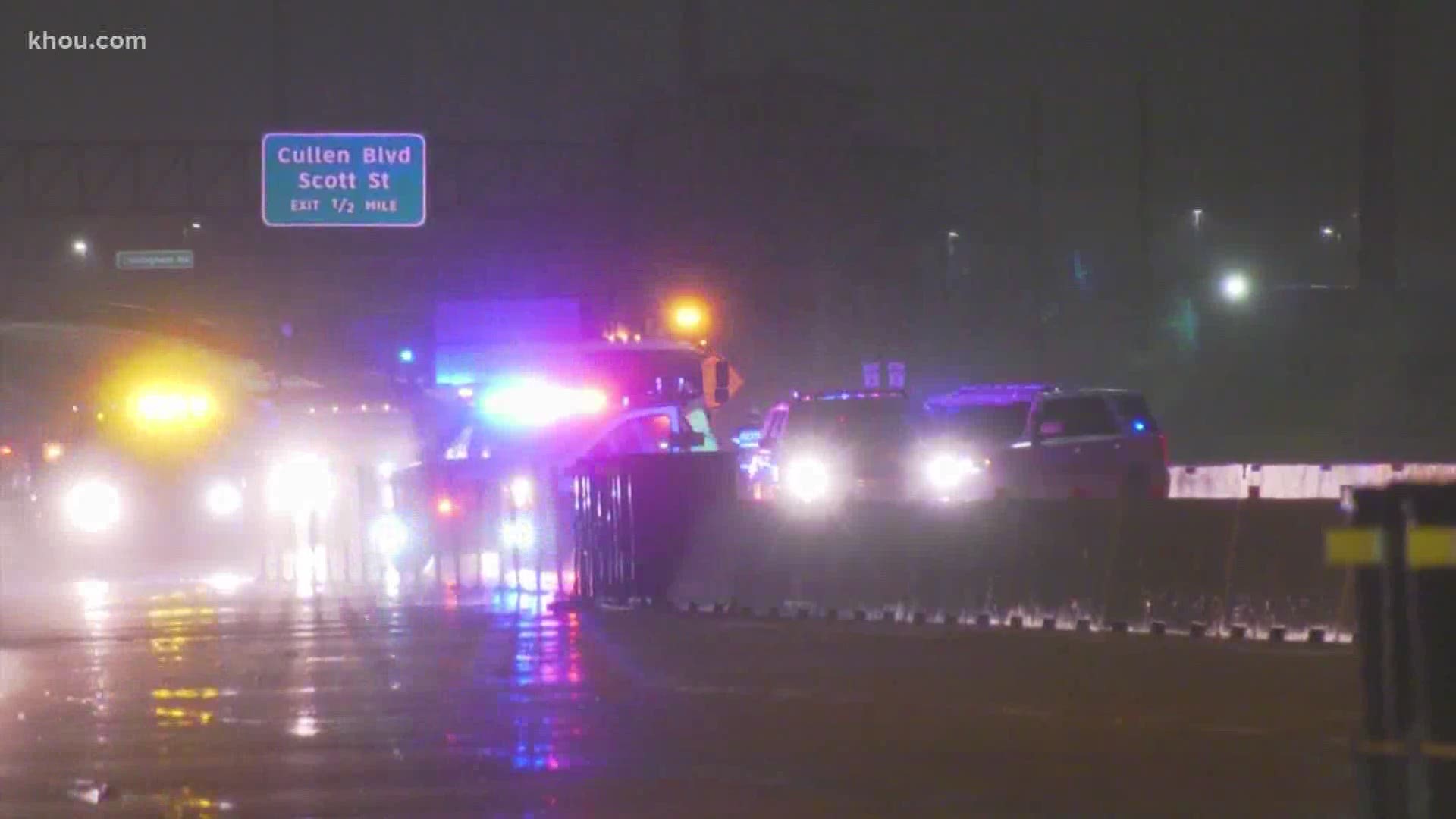 A woman lost her arm in an overnight crash with an 18-wheeler in Pearland. It happened in the westbound lanes of South Sam Houston Parkway East near Cullen.