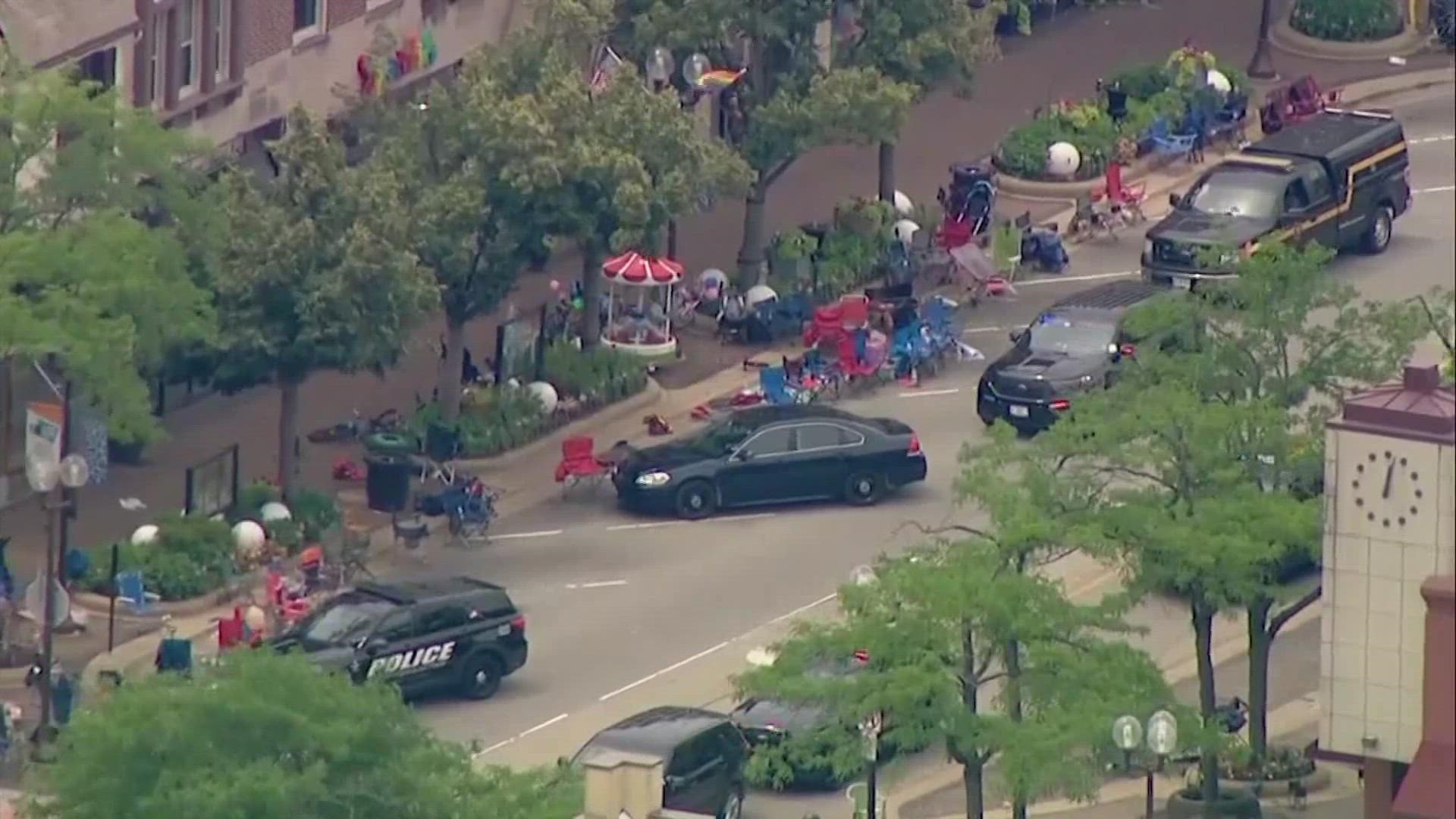 At least six people were killed and dozens were injured in a mass shooting during a Fourth f July parade in Highland Park, Illinois.