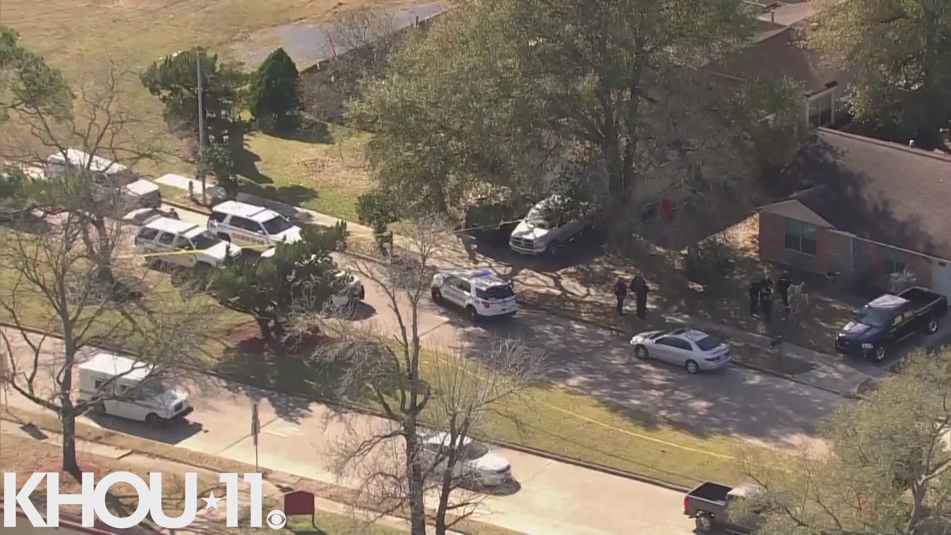A man was found fatally shot in northeast Harris County Thursday. Here is scene video from Air 11.