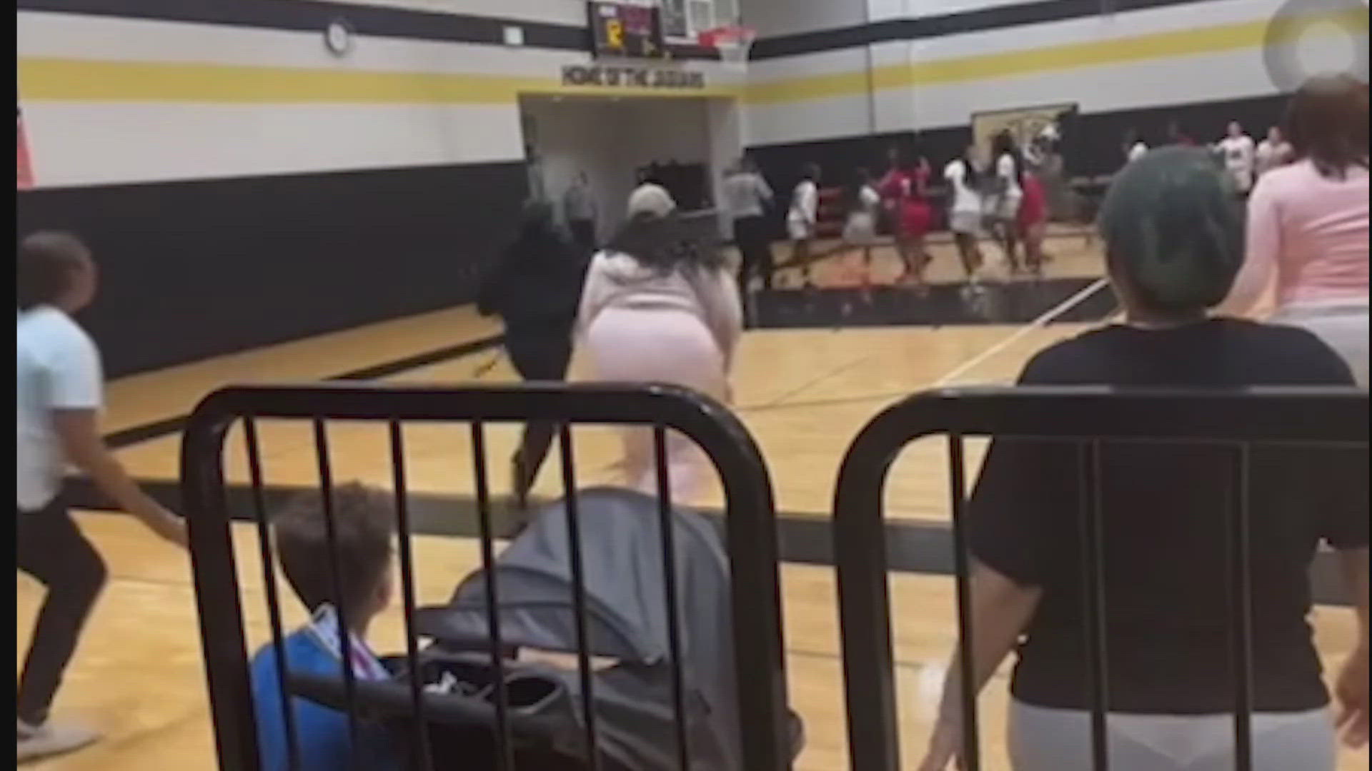 Caught On Video Parents Rush Court As Players Fight During Houston Caught On Video Parents Rush Court As Players Fight During Houston