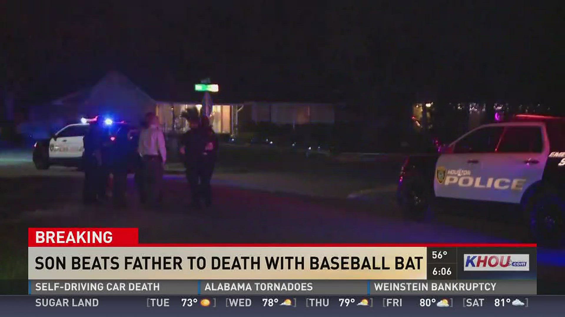 A late-night argument turned deadly after police say a son beat his father to death with a baseball bat.