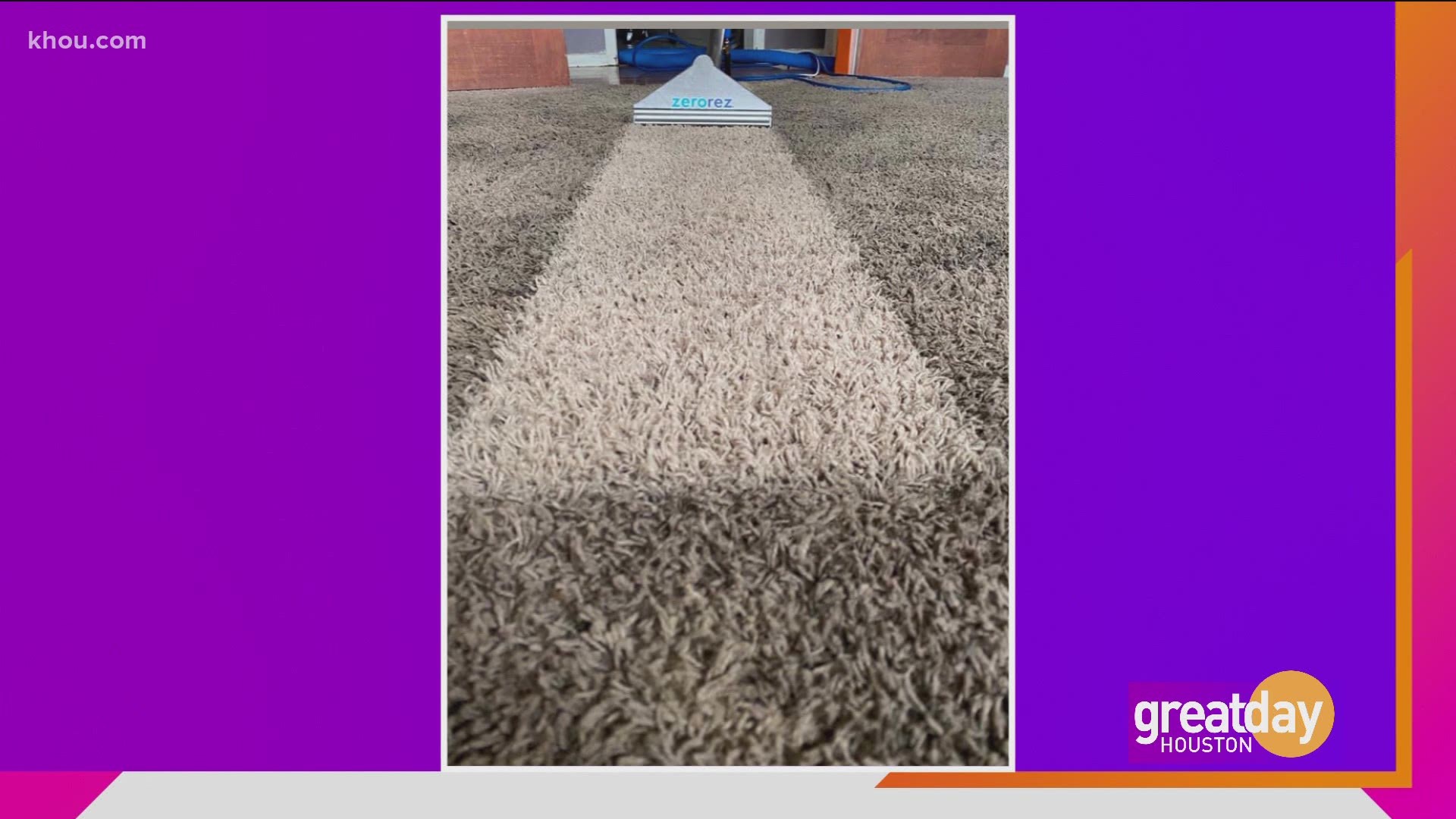 Clean carpet with Zerorez