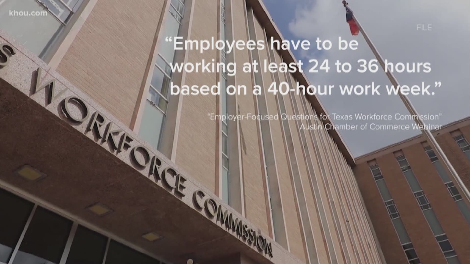 Here's a look at some of the items discussed in the "Employer-Focused Questions for Texas Workforce Commission” webinar hosted by the Austin Chamber of Commerce.
