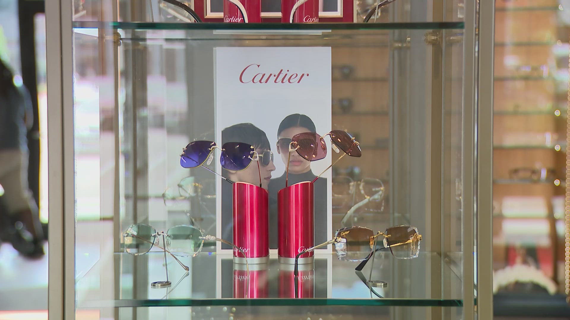 High-end eyewear was stolen from Nicholas Protz's store for the fourth time in the last two months.