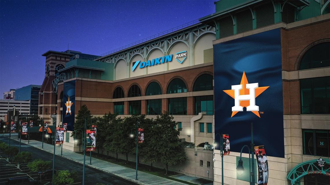Daikin Park is the new name of the Houston Astros ballpark
