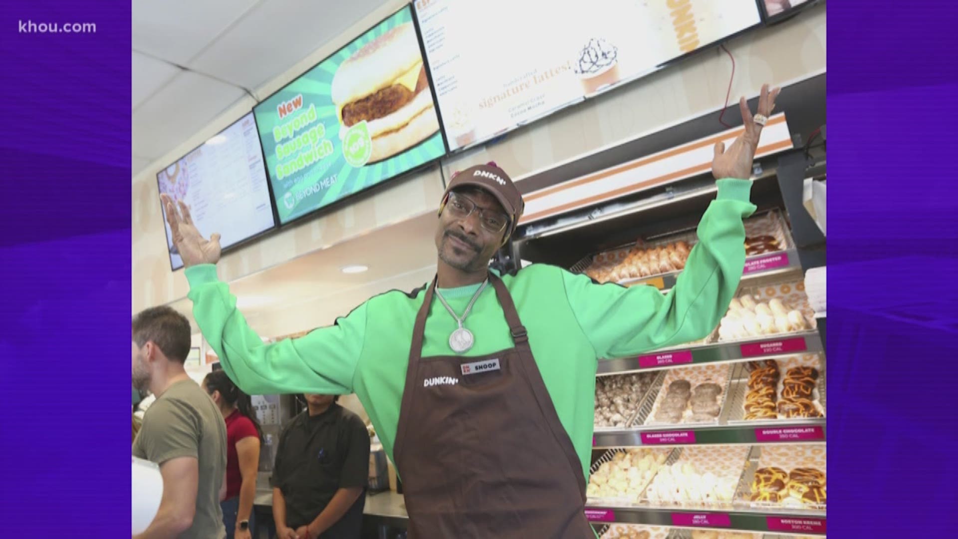 Dunkin' is joining the beyond meat craze with the "Beyond D-O-Double G Sandwich" inspired by Snoop Dogg's passion for plant-based protein and glazed donuts.