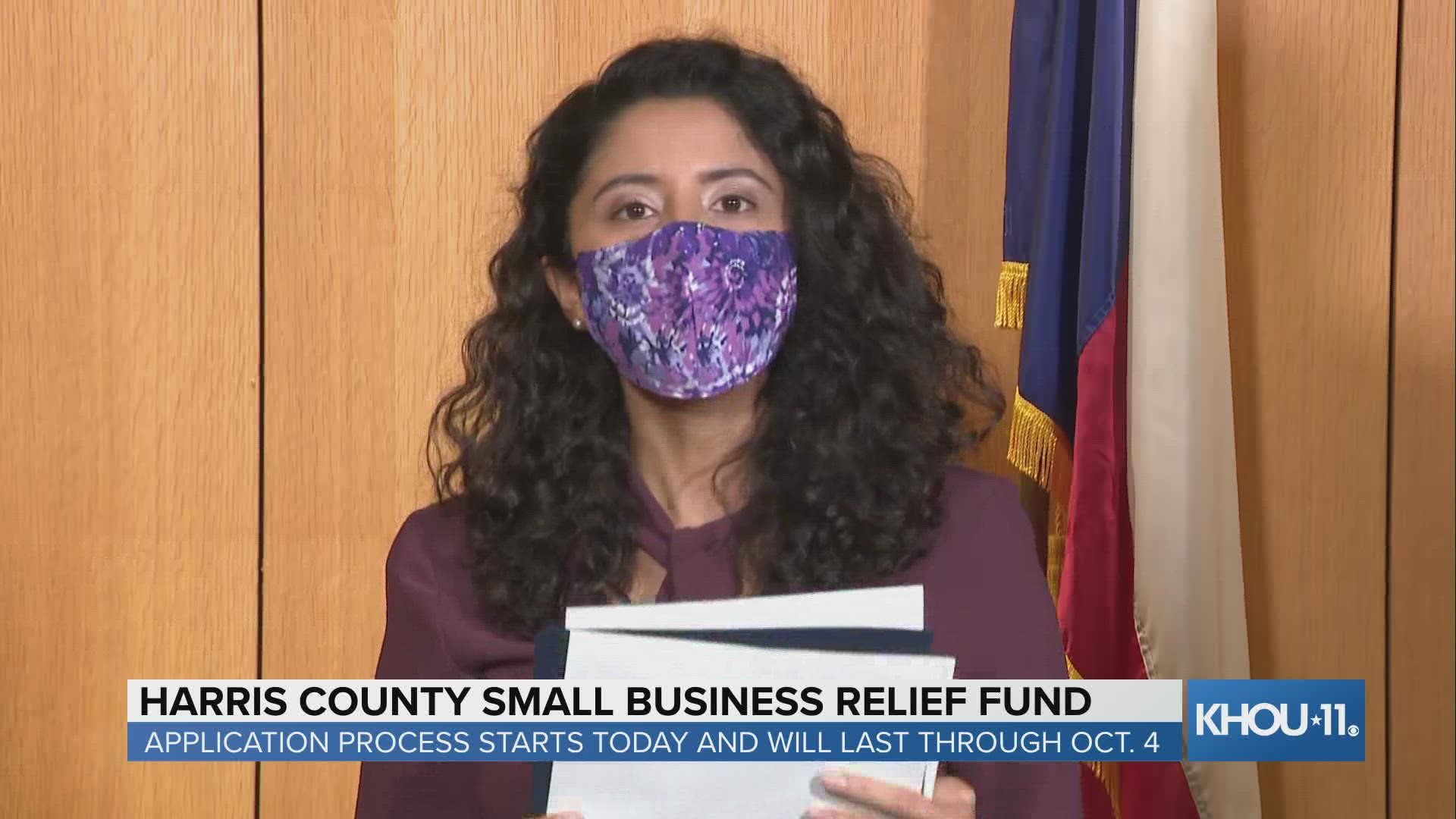 The application process is now open for small business owners to apply for a grant with the Harris County Small Business Relief Fund.