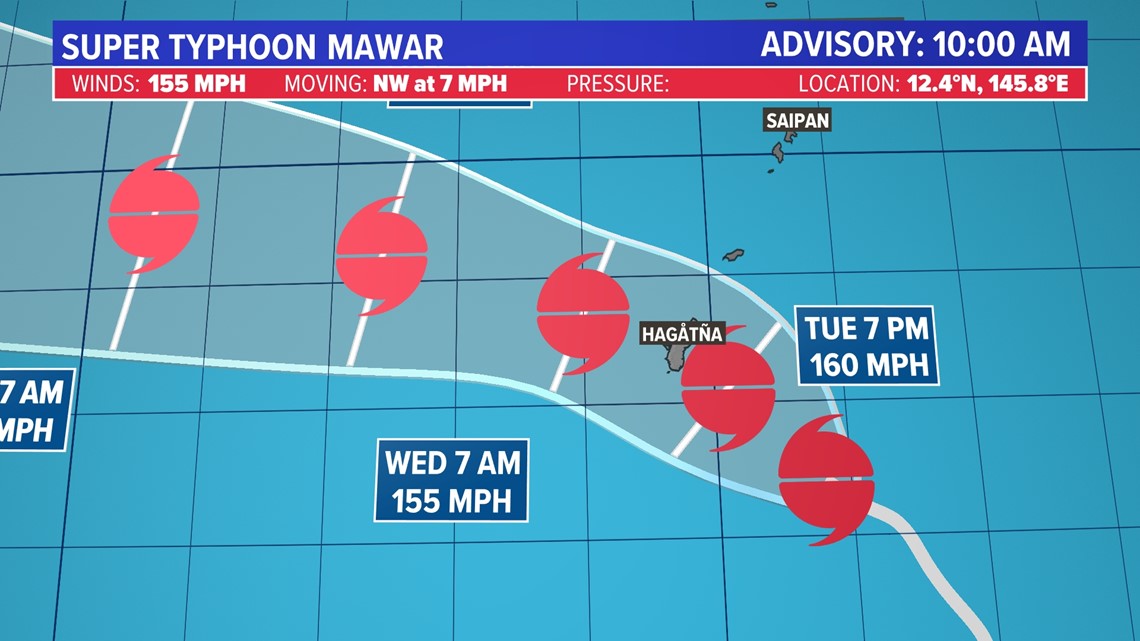 Super Typhoon Mawar U.S. Territory of Guam fears direct hit