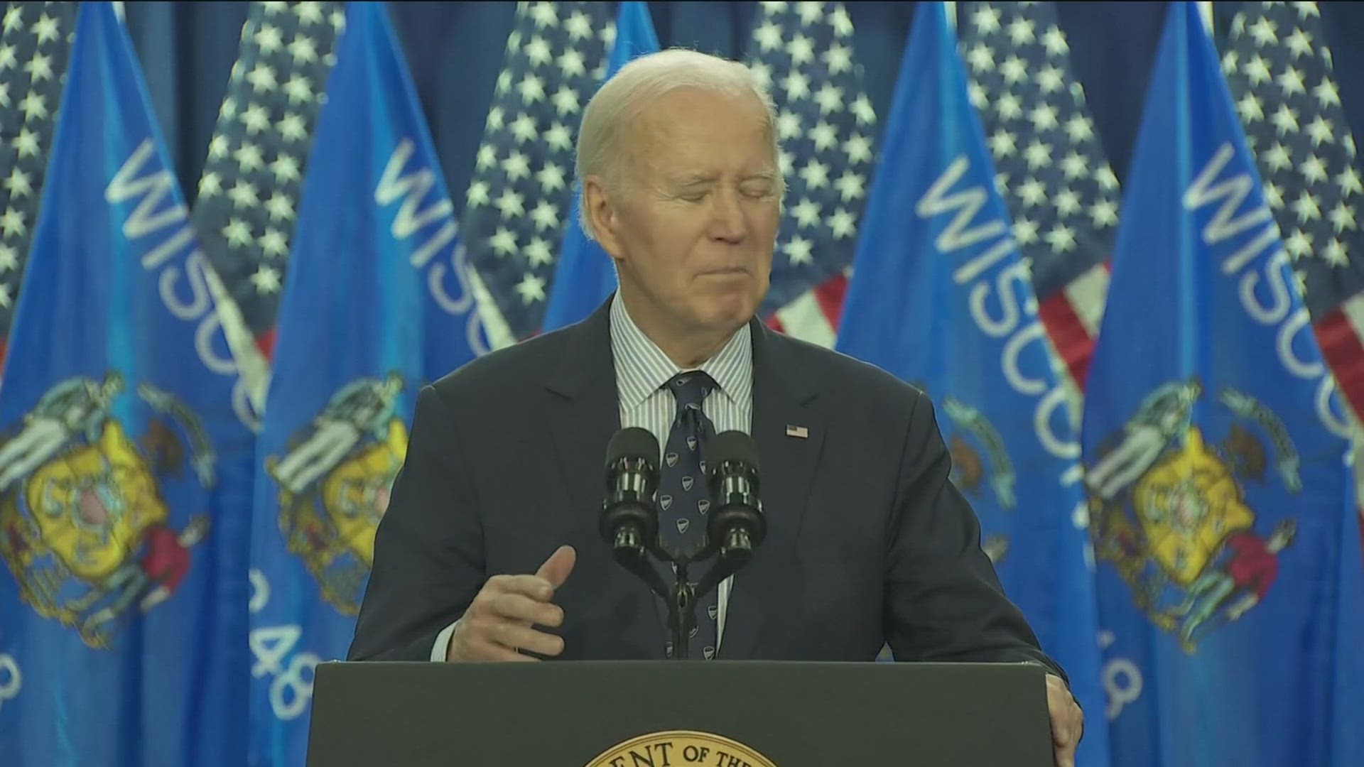 Biden said he wanted to “give everybody a fair shot” and the “freedom to chase their dreams” as he lamented the rising cost of higher education.