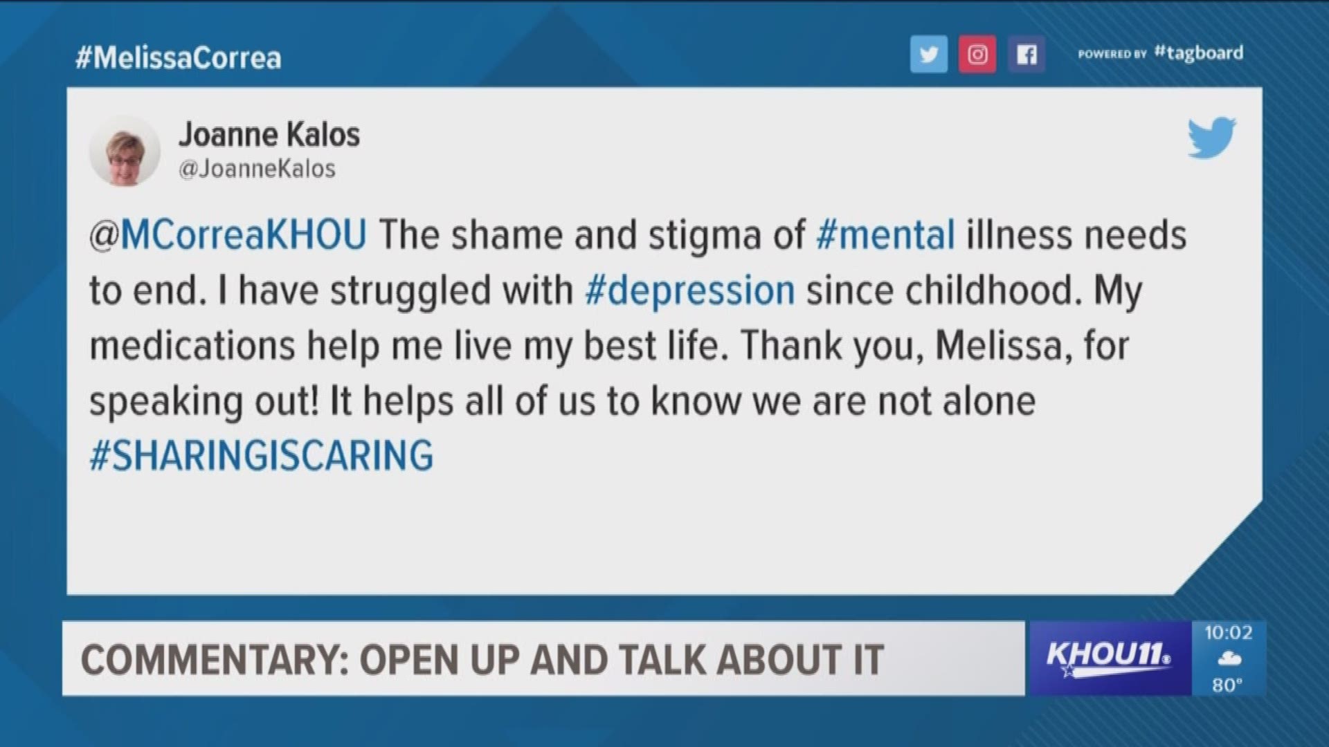 KHOU 11 reporter Melissa Correa shares a personal story about mental health.