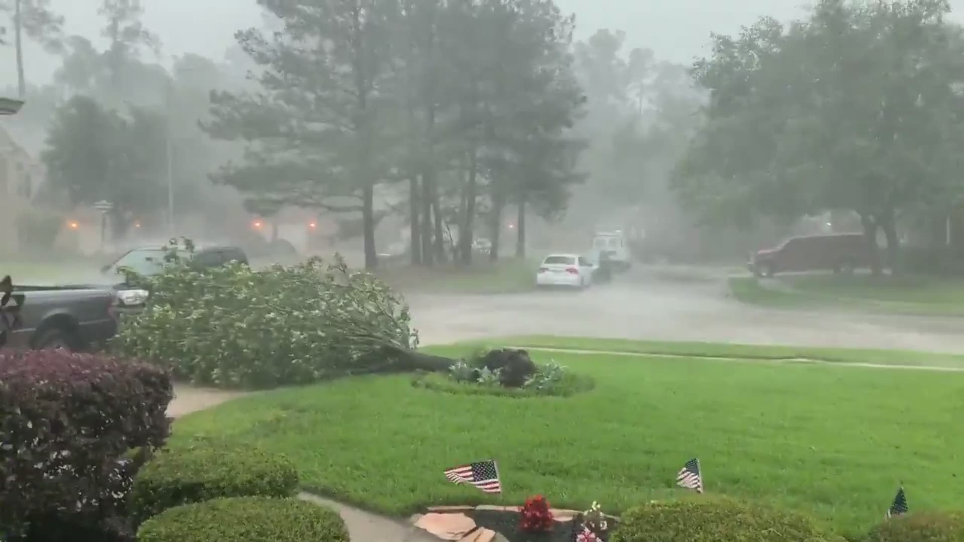 Meteorologist Blake Mathews captured storms as they moved into the Houston area.