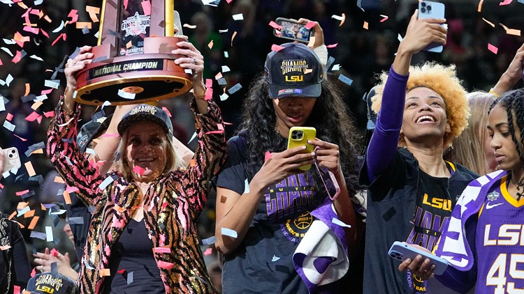 LSU claims NCAA women's championship with 102-85 win over Iowa