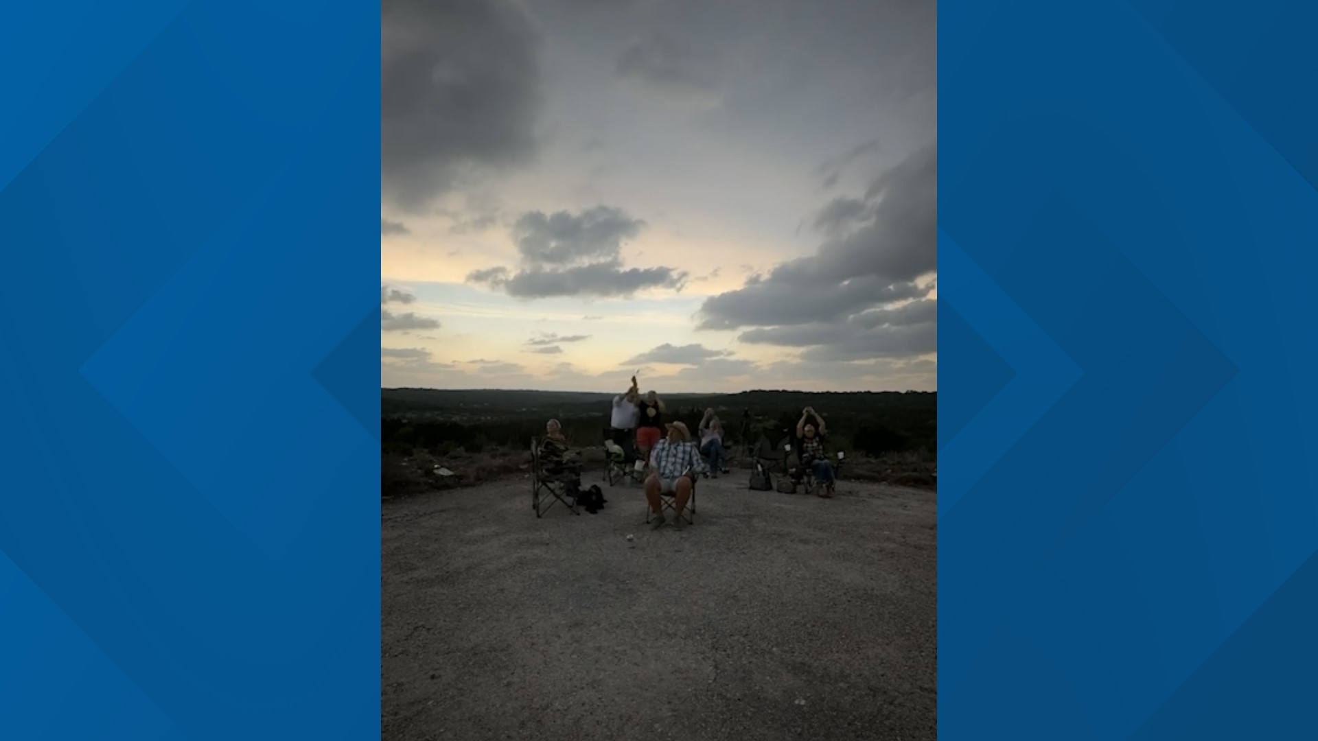 A timelapse video of the eclipse passing over a ranch between Rocksprings and Del Rio on Monday, April 8, 2024.