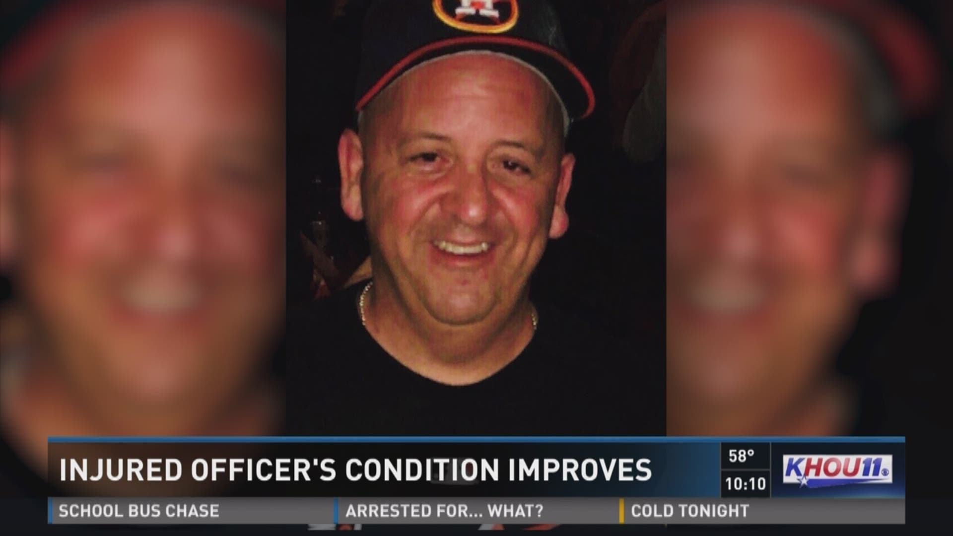 Jerry Flores, an officer who was critically injured in a golf accident, is doing better after undergoing a third surgery, according to Houston Police Chief Art Acevedo. 