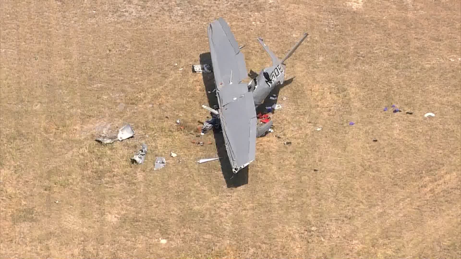 Officials said two men were onboard the Cessna before it crashed.