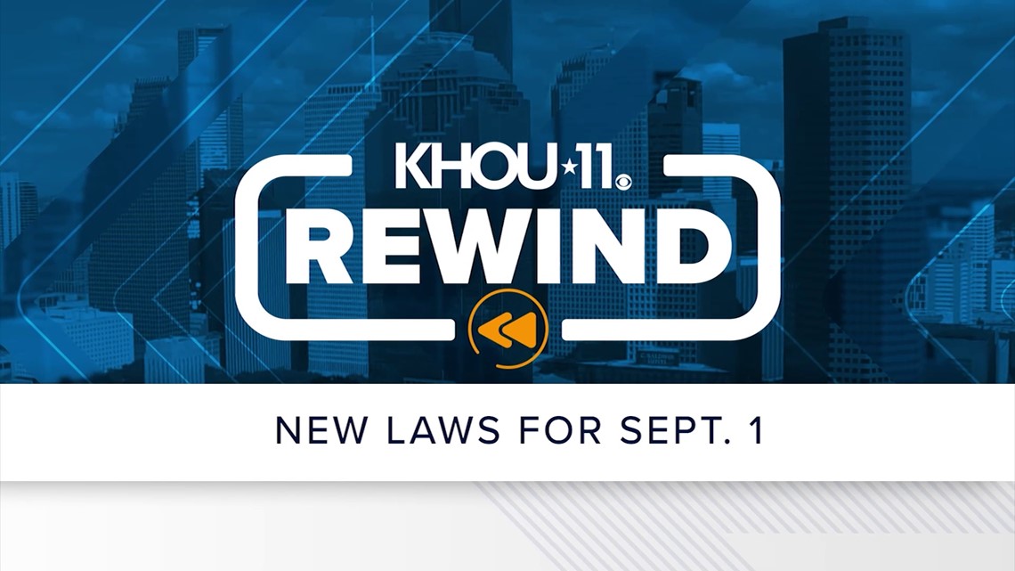 New Texas laws in effect on September 1 | khou.com