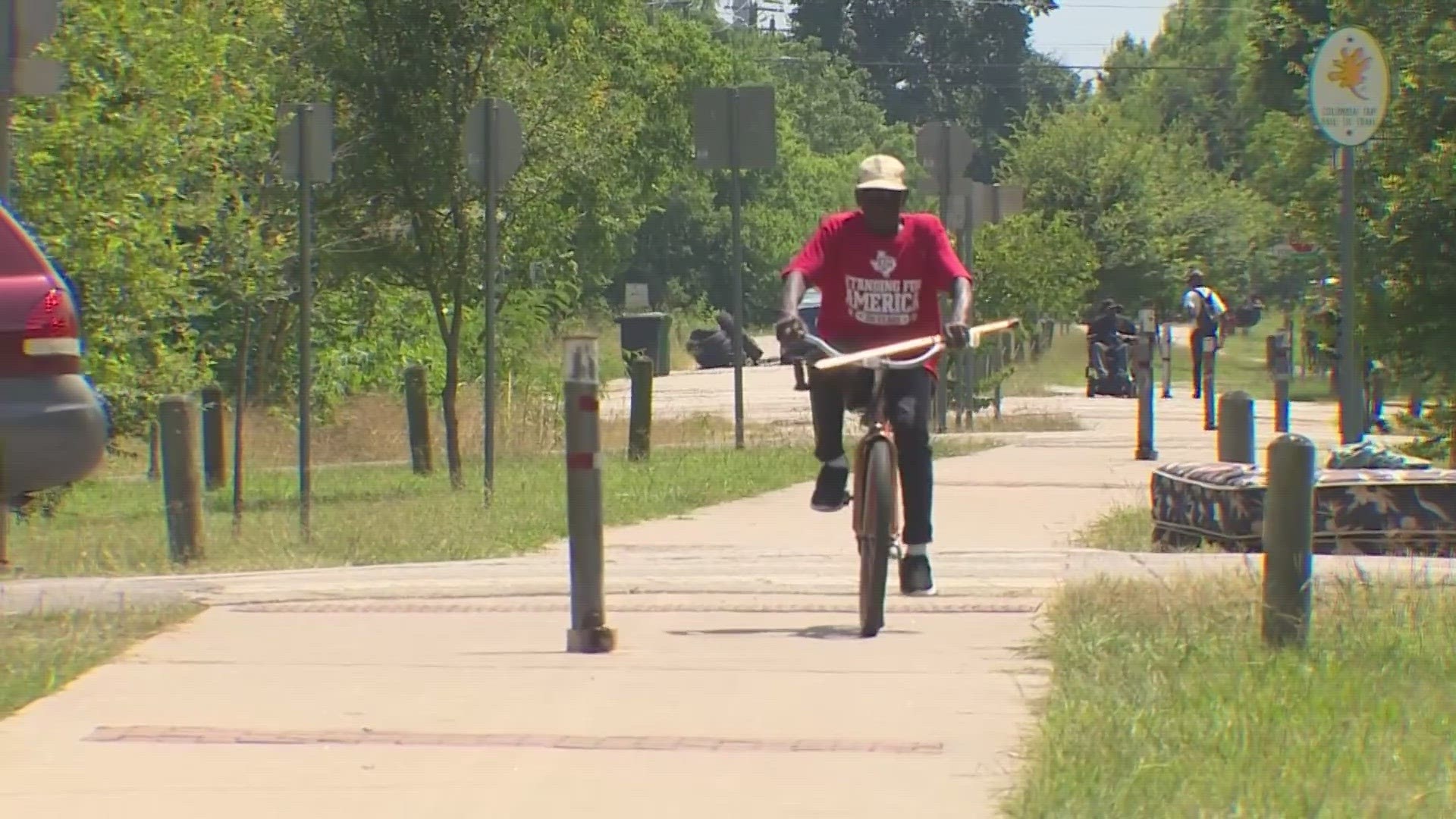 Houston police said they are increasing their presence at a Third Ward bike trail after at least five people were attacked and robbed in May.