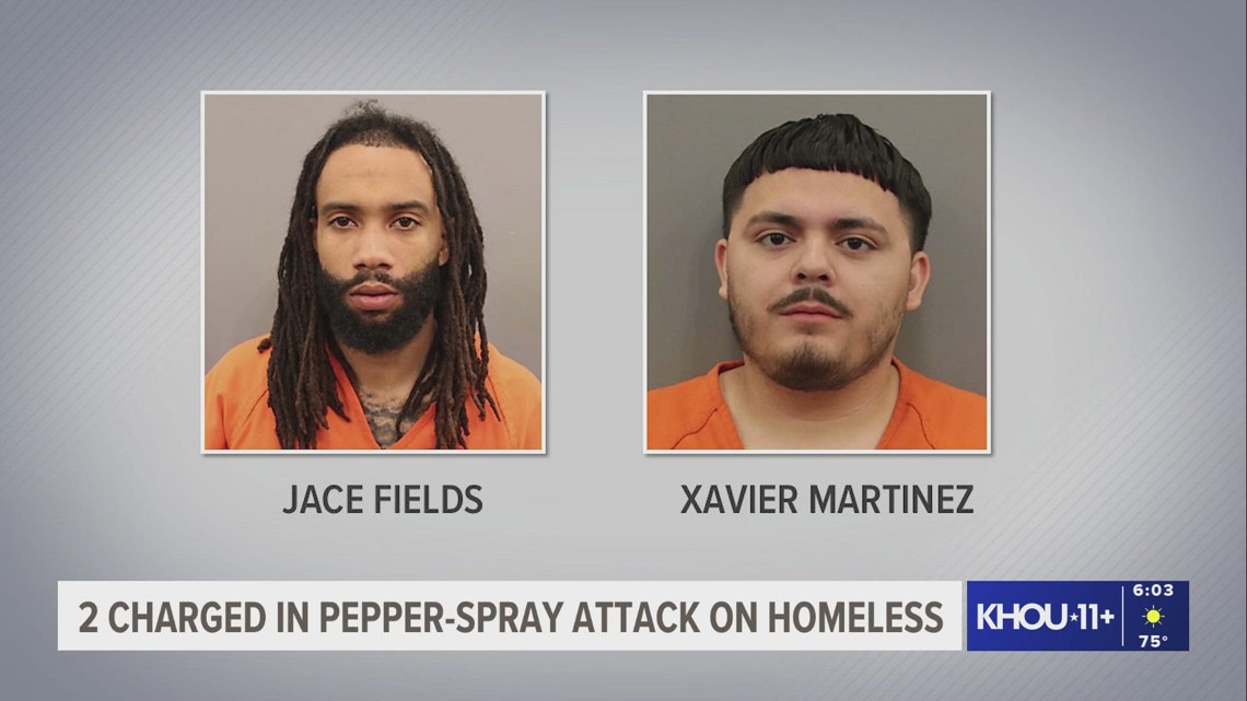 2 charged after attacking homeless man with pepper spray in NW Harris ...