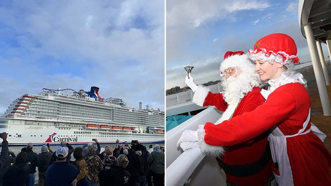 Carnival Jubilee arrives in Galveston with Santa on board