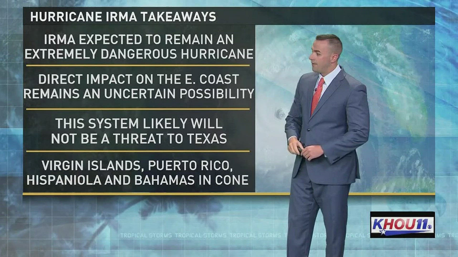 Hurricane Irma is unlikely to hit the Gulf, and a direct impact with the East Coast remains uncertain.