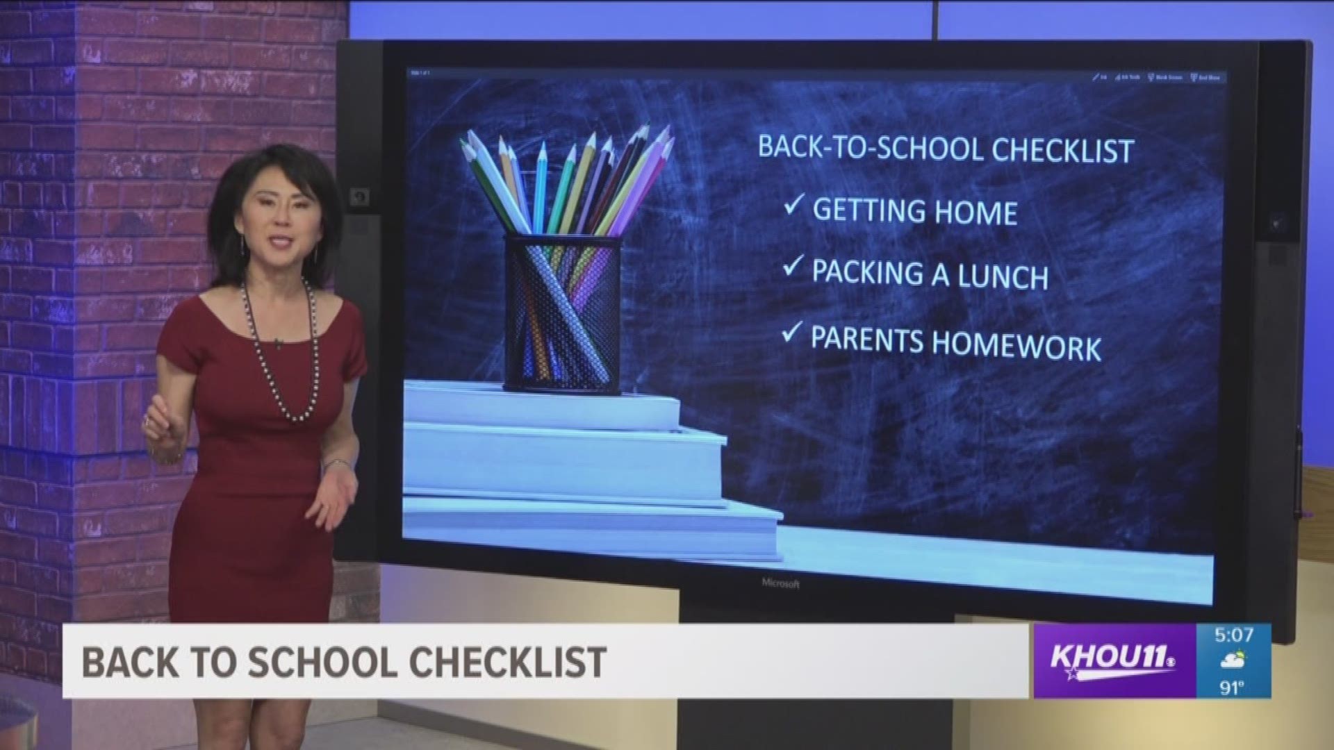 KHOU 11 Anchor and Reporter Shern-Min Chow shares tips on what you can be doing now to help parents and kids prepare for the first day of school. 