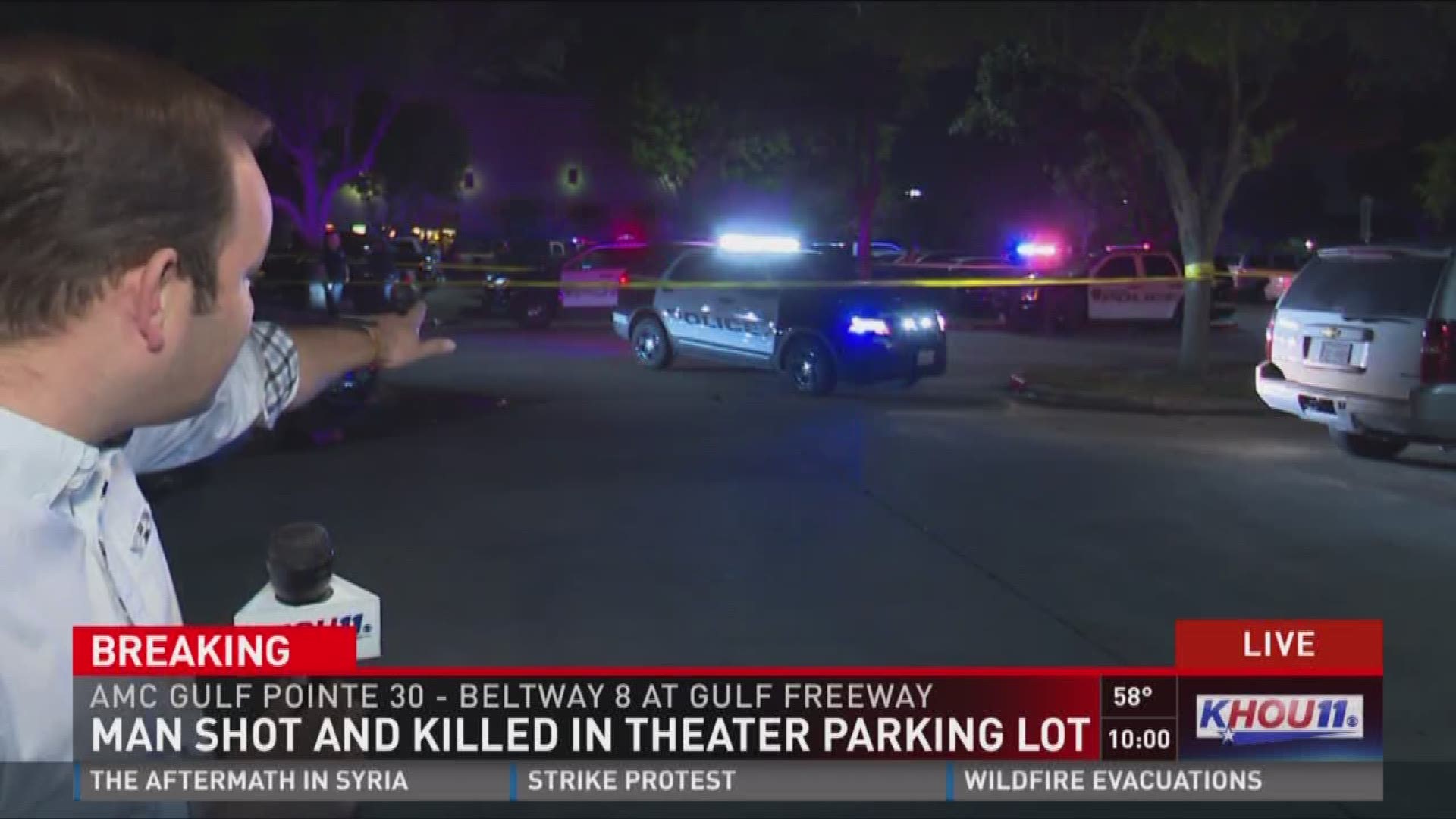 One person was killed in a shooting at a local theater Saturday evening, according to the Houston Police Department.
