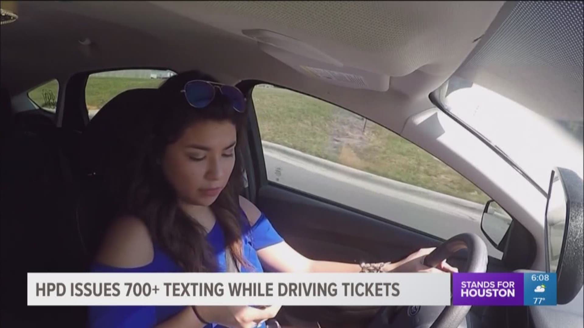 Houston police are serious when they say not to text and drive.