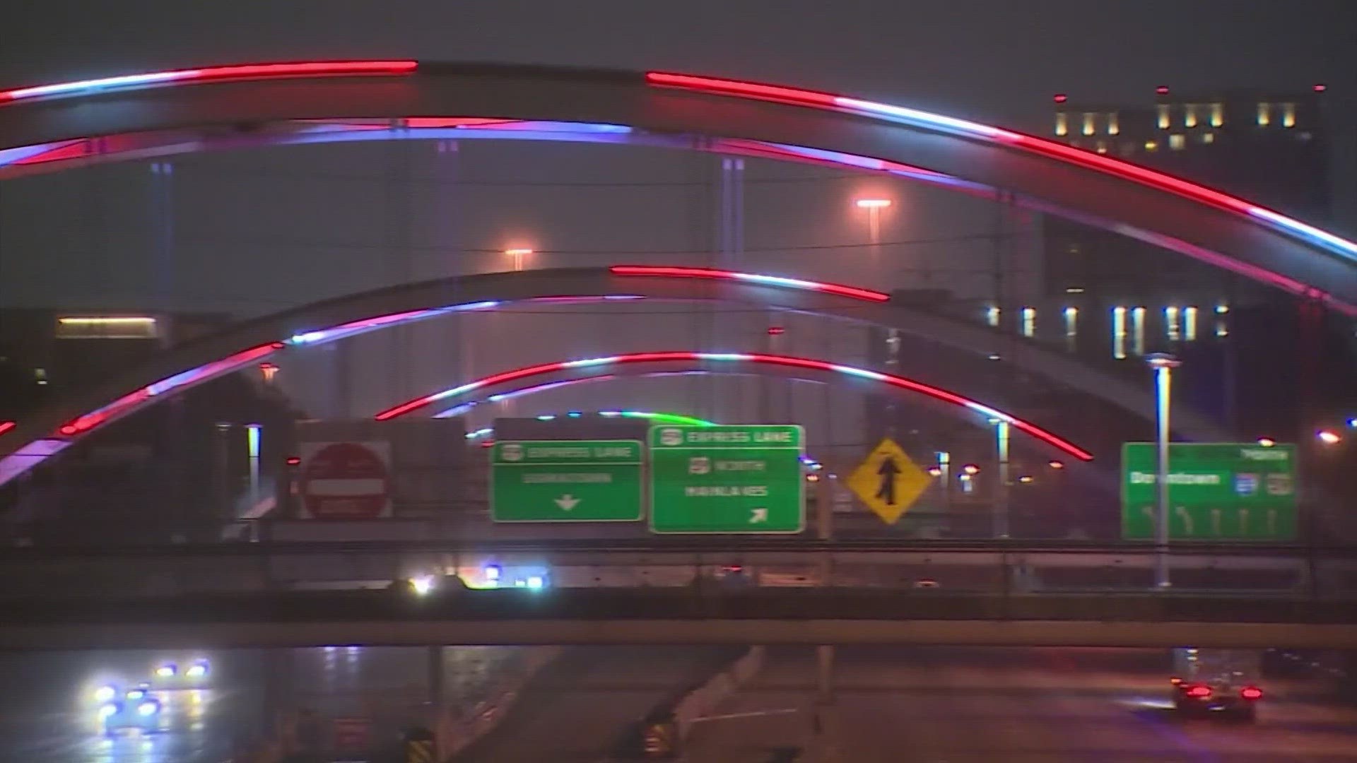 It's been a while since the colors have been on display, but Houston City Council said there's a plan in place to light up the bridges yet again.