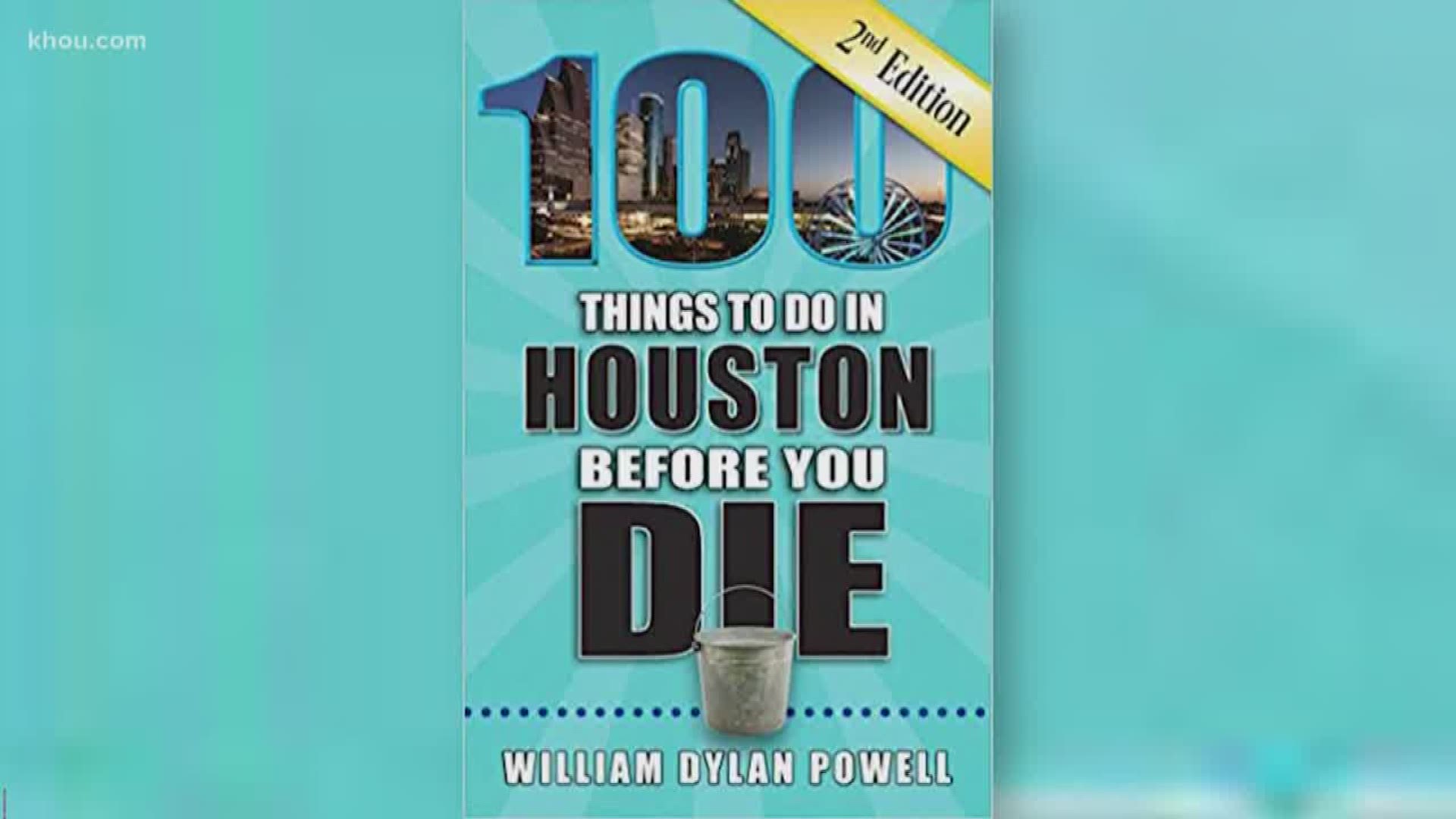KHOU 11 talked to Author William Dylan Powell who wrote the book "100 Things to Do in Houston Before You Die". You can purchase at the book on Amazon and Barnes & Noble.