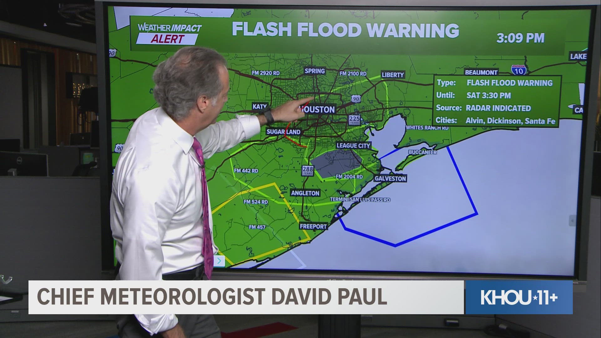 Weather Impact: Flash Flood Warning for Brazoria and Galveston counties ...