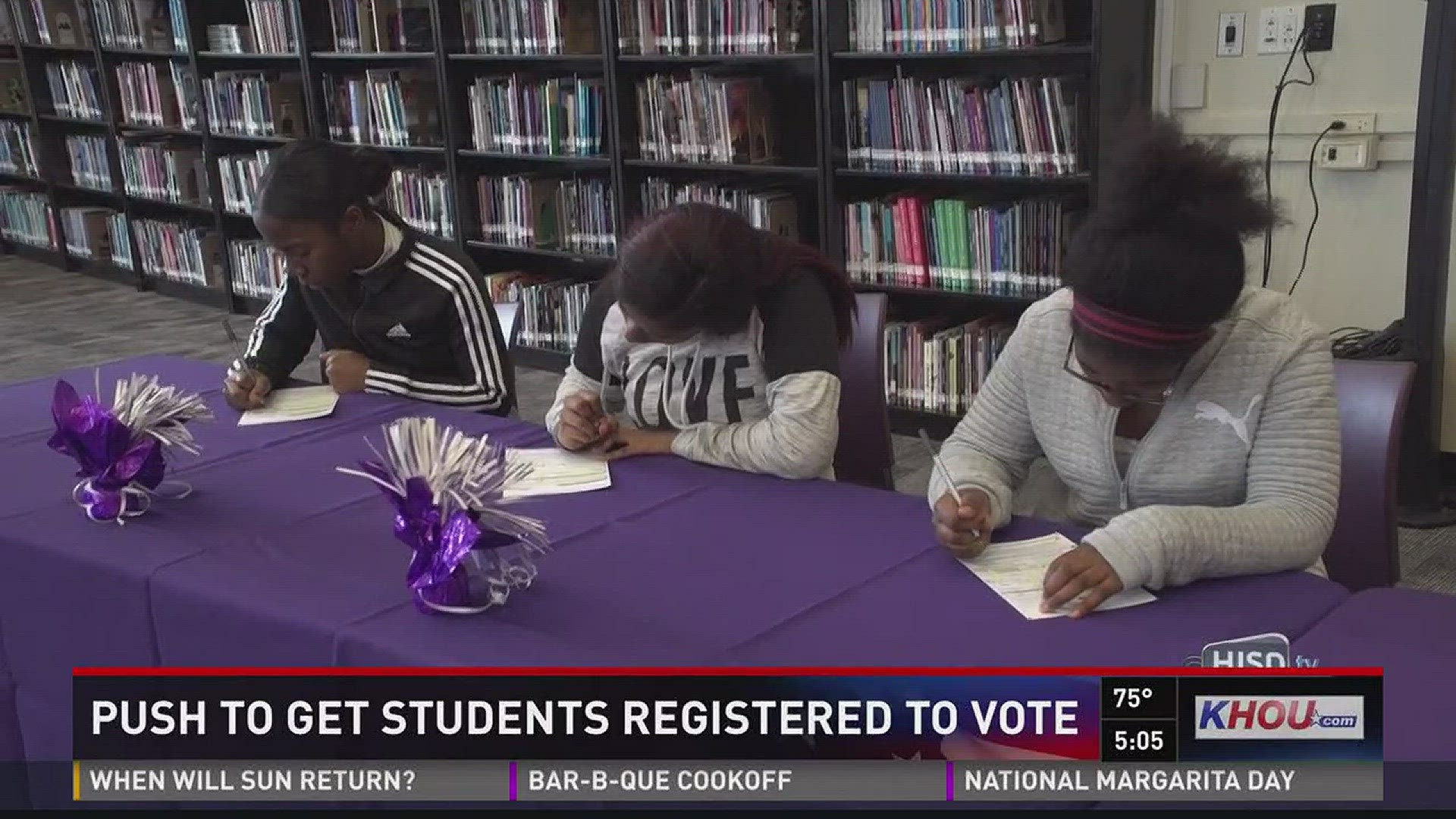 Houston ISD is taking civics lessons to a new level by allowing students who turn 18 to register to vote inside their schools. A voter registration drive held this week ended with dozens of new voters.