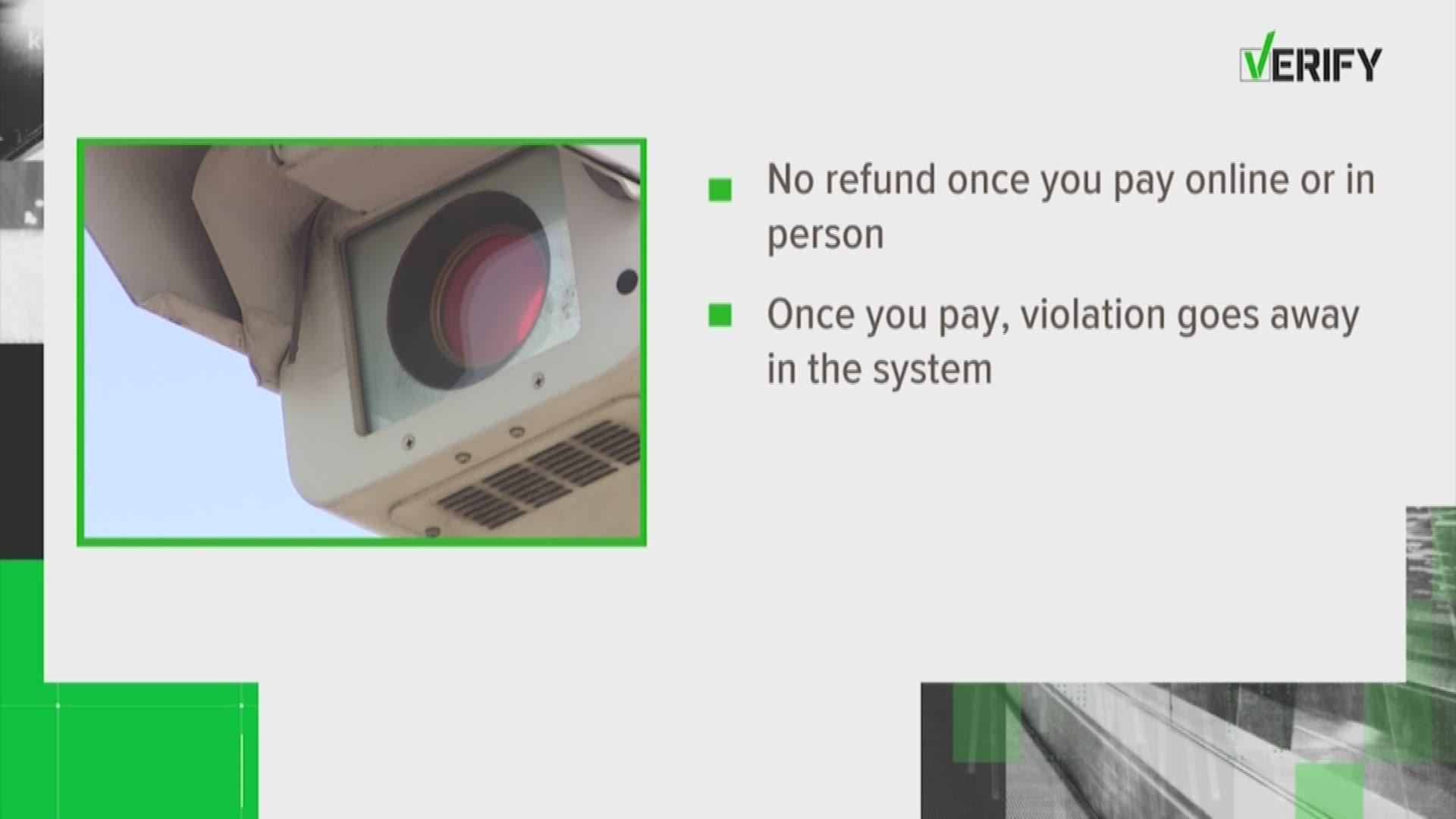 Since red light cameras were banned, KHOU 11 viewer Cynthia Stiles wanted to know if you could get a refund after paying the $100 fine.