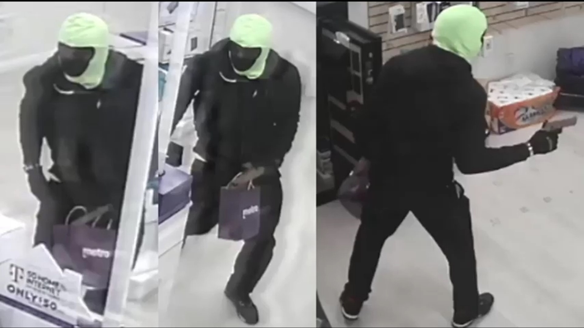 Raw video: Man hits customer in the back of the head during cell phone  store robbery