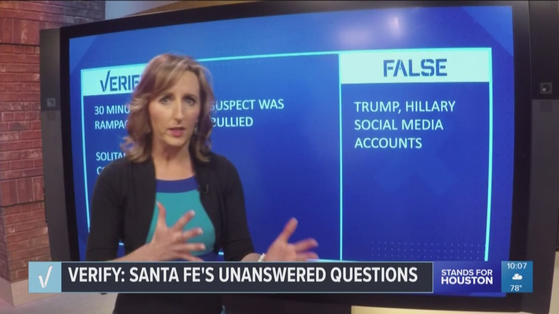 Tiffany Craig sets out to verify information regarding the Santa Fe High School shooting