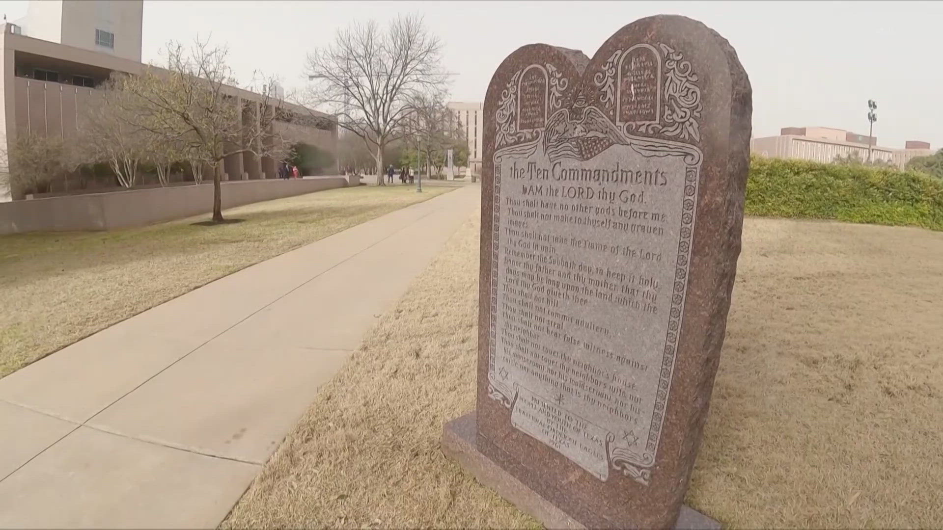 Senate Bill 10 mandates that the Ten Commandments be clear enough in a classroom to be read by a person with "average vision."