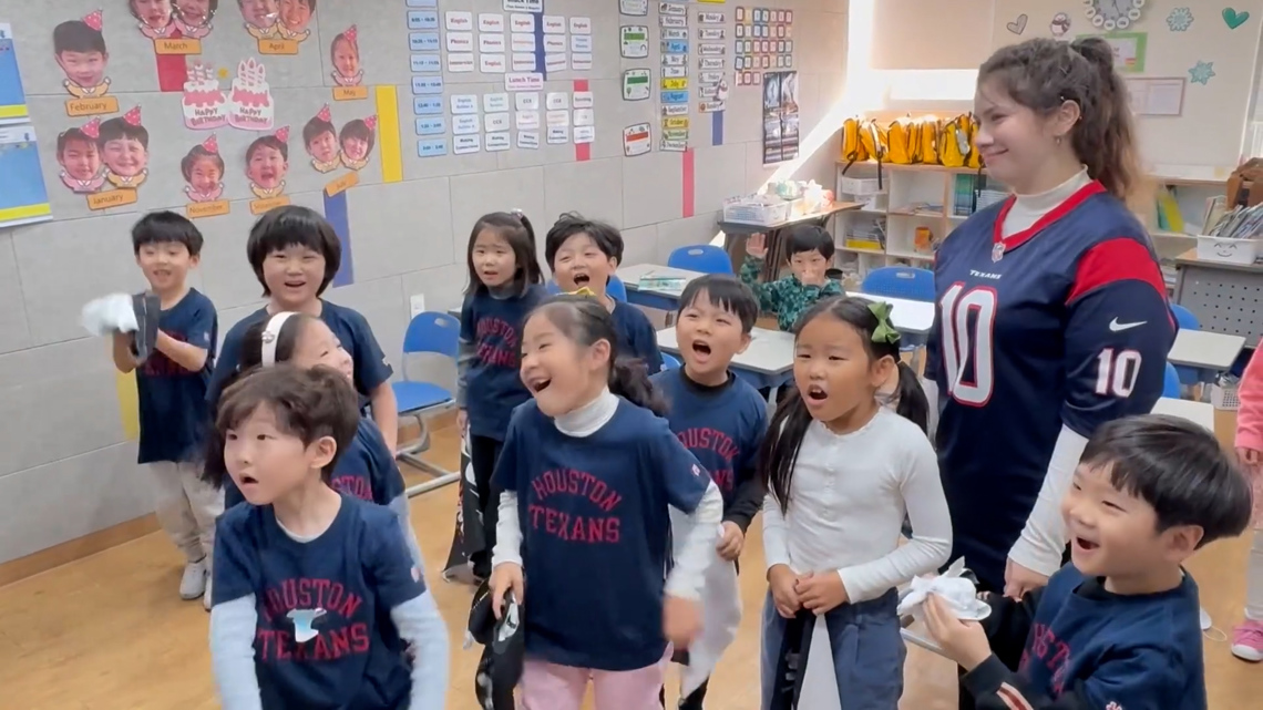 These 6-year-olds in South Korea caught the Texans' attention, and the team responded