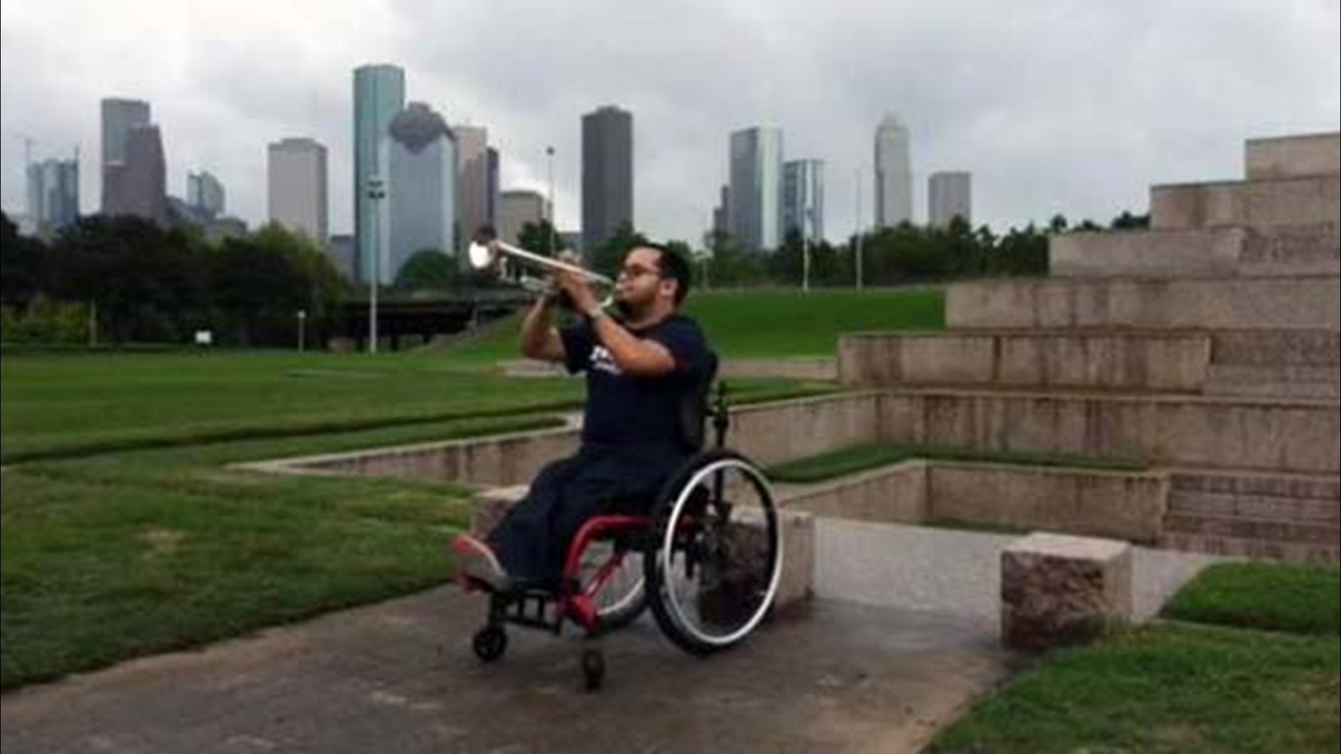 Deep Steel Thunder,the official band of the Houston Texans, participated inTaps Across America for Memorial Day.
Credit: Aaron Williams