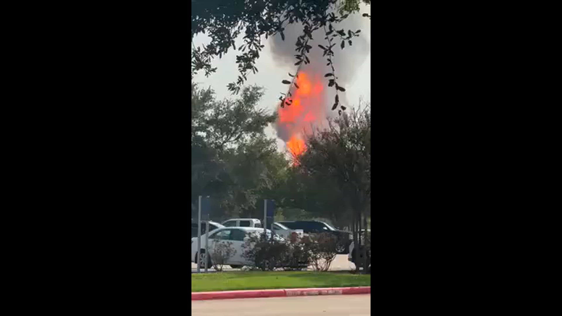 This was right after it had exploded with a view from San Jacinto College
Credit: Carol De La Rosa