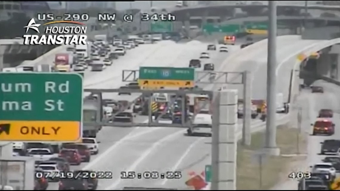 Houston traffic: Crash creating traffic on 290 EB at I-10 ramp | khou.com