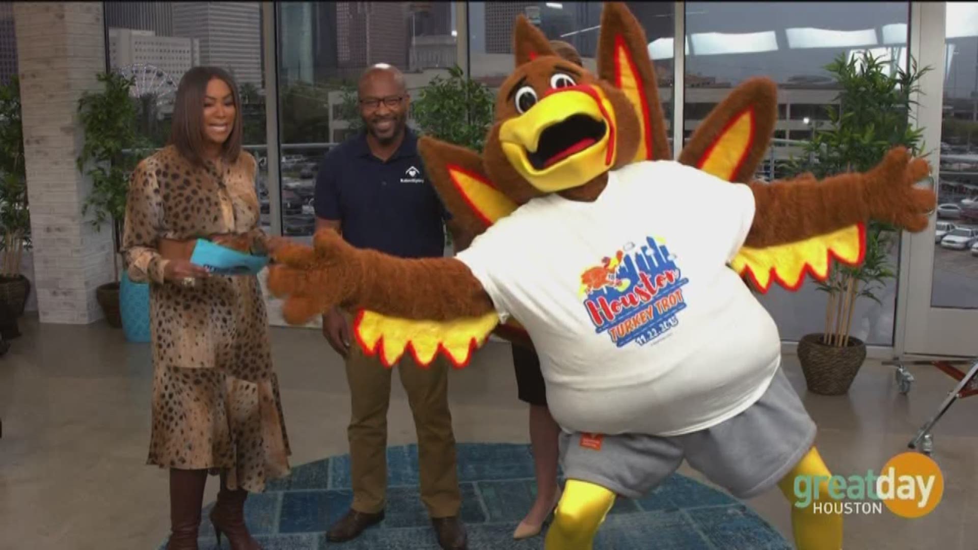 Frederick J. Goodall with BakerRipley explains how the Houston Turkey Trot is being used to serve Houston communities. Claudia Kreisle from race sponsor Phillips 66 joined to speak about the role the race plays in community wellness.
