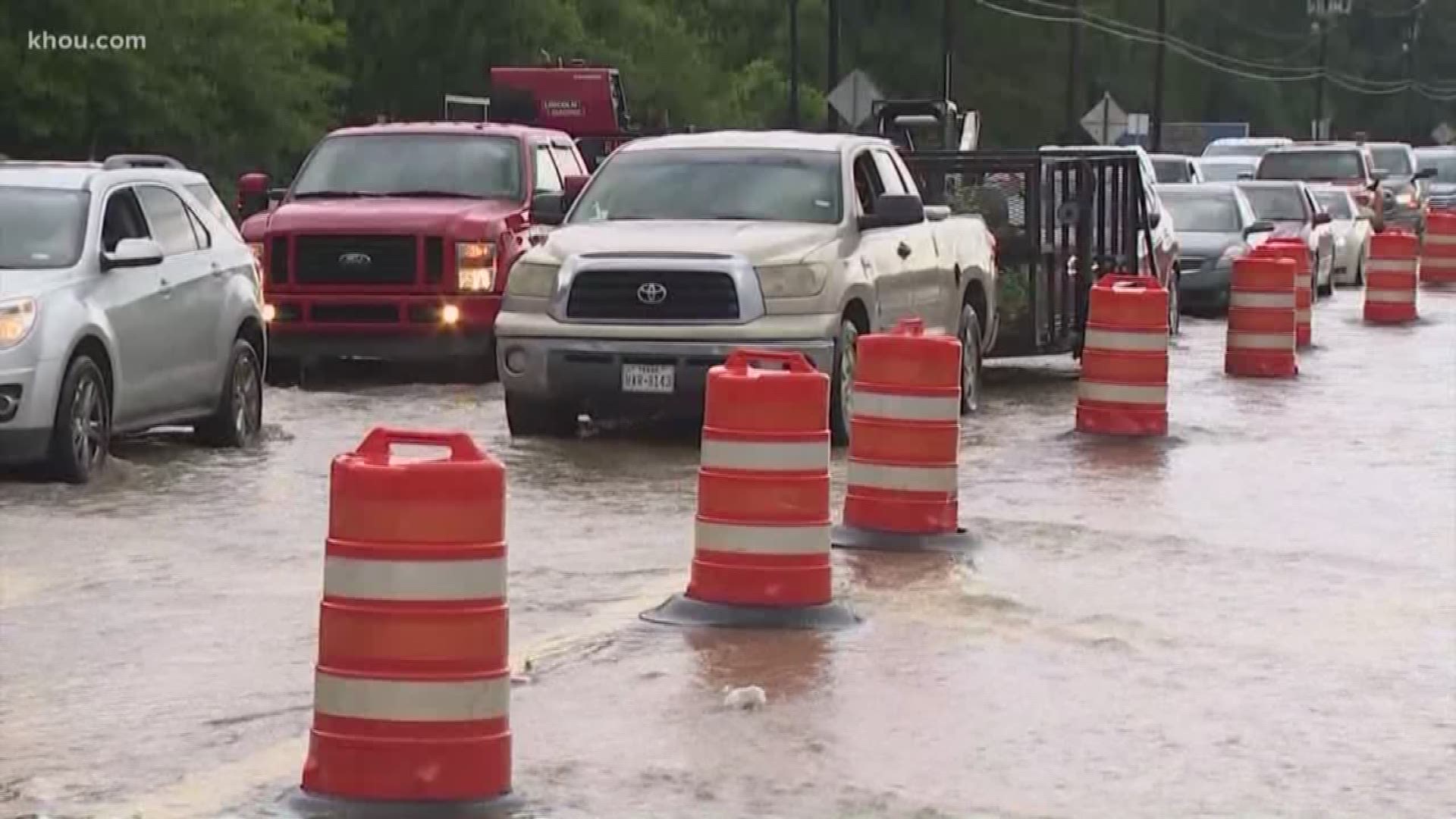 Storms bring heavy rain, lead to street flooding in Tomball