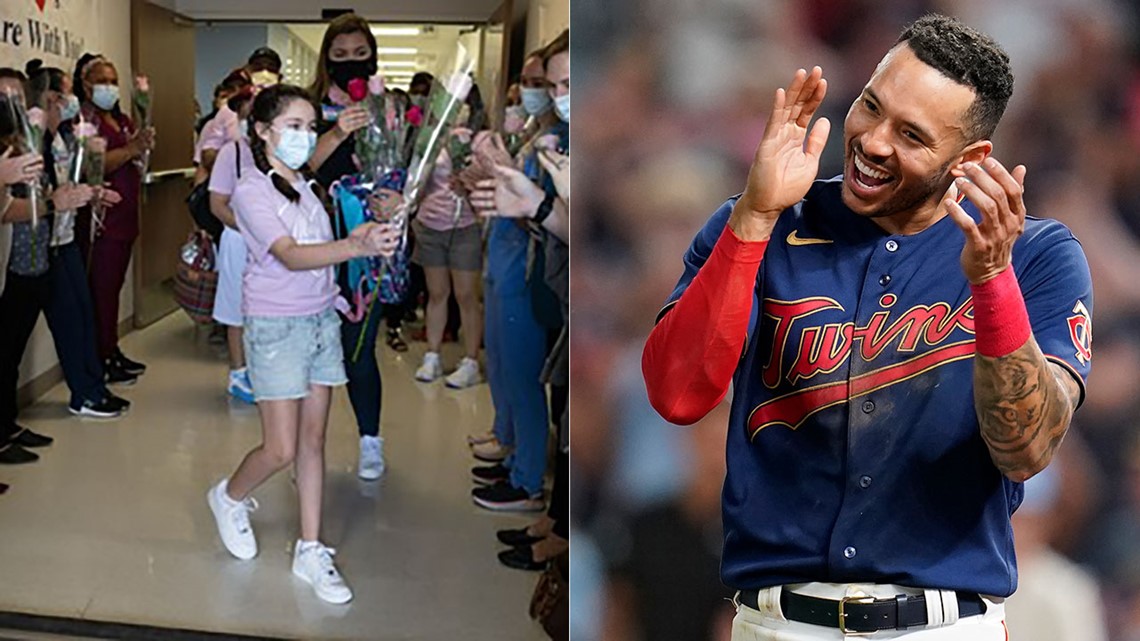 Carlos Correa Makes Sure His Wife and Son Get in On the Houston Return Fun,  Gives a Courageous Uvalde Survivor Her Own Moment - PaperCity Magazine