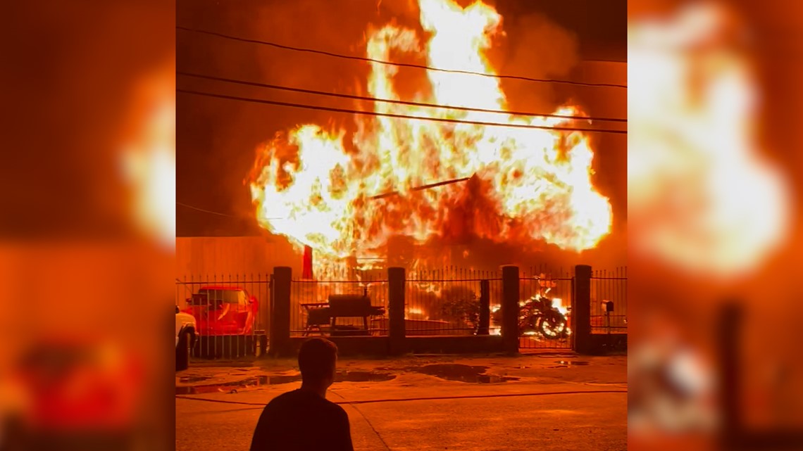 Houston house fire: 2 injured, sent to hospital - Vimarsana News