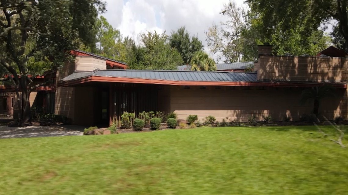 Houston-area home designed by Frank Lloyd Wright for sale