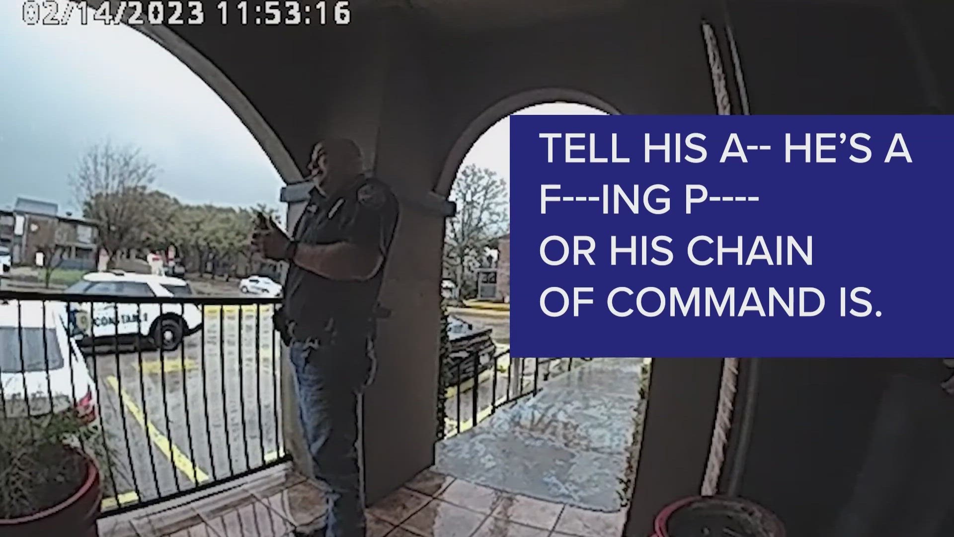 The police chief of Coffee City, Texas launched a profanity-filled rant against a Harris County constable while working an off-duty security job in Houston.
