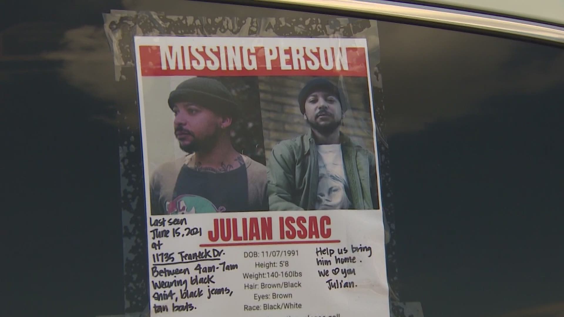 A body was found Saturday during a search for 29-year-old Julian Issac who has been missing since Tuesday morning.