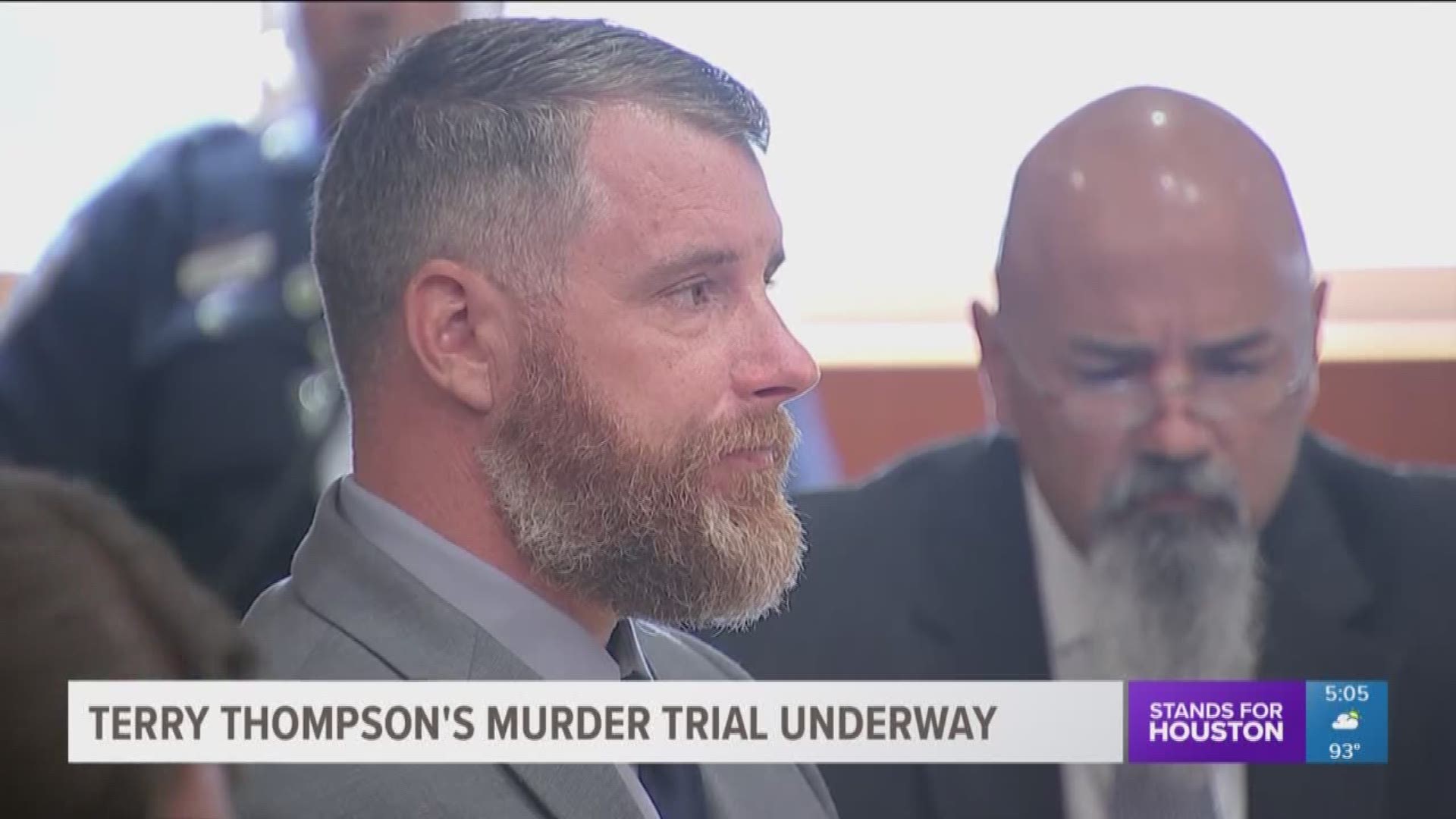 The trial of Terry Brian Thompson started Wednesday in a downtown courtroom filled to capacity and attorneys told dramatically different accounts of the events that occurred on the night of May 28, 2017 outside of a Denny?s restaurant in Crosby.